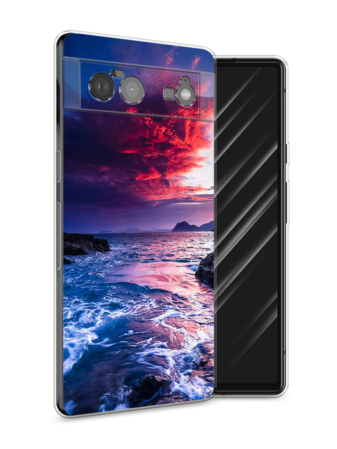 

Чехол Awog на Google Pixel 6 "Волны 1", Разноцветный, 270850-4