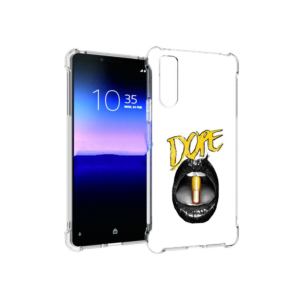 

Чехол MyPads Tocco для Sony Xperia 10 II губы (PT158941.227.303), Прозрачный, Tocco