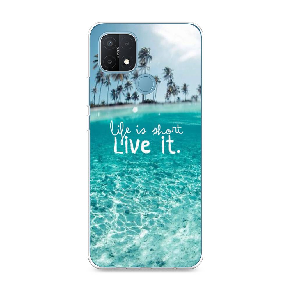 

Чехол Awog на Oppo A15/A15s "Live it", Разноцветный, 254750-7