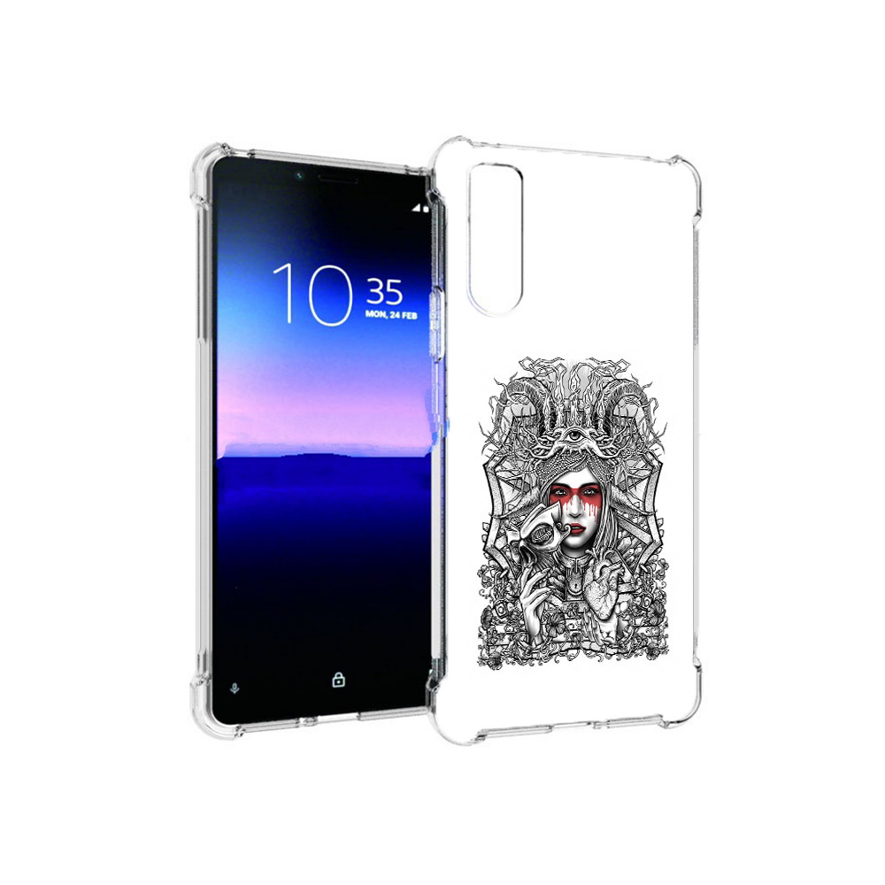 

Чехол MyPads Tocco для Sony Xperia 10 II грусная девушка (PT158941.227.302), Прозрачный, Tocco