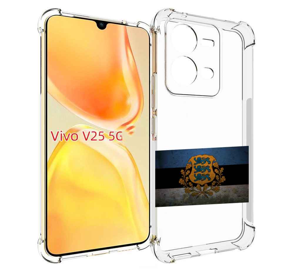 

Чехол MyPads герб флаг эстонии-1 для Vivo V25 5G / V25e, Прозрачный, Tocco