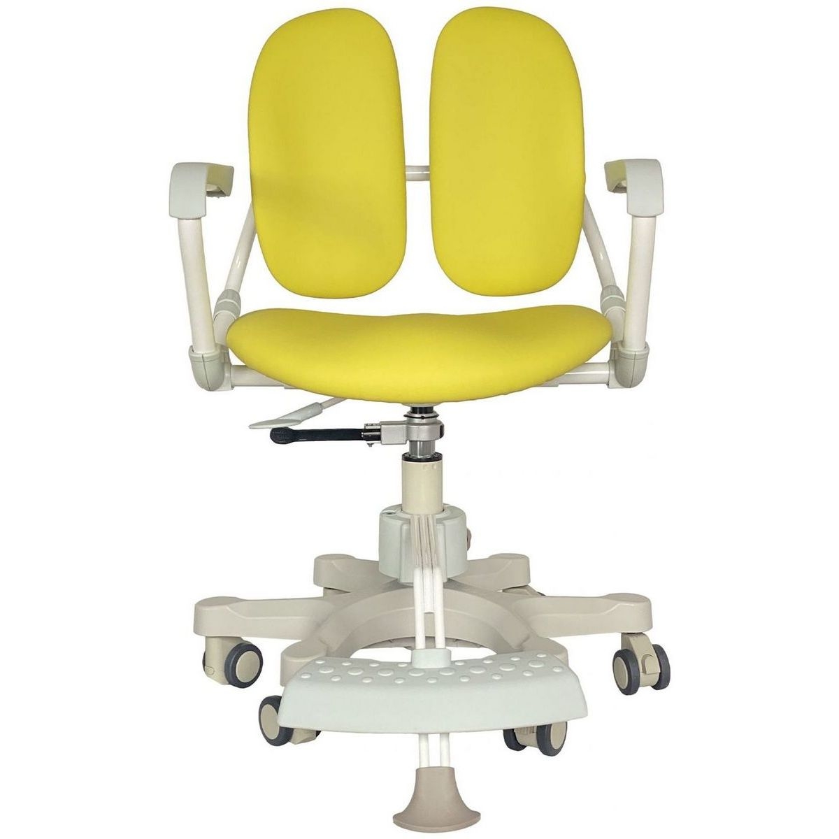 Кресло детское ортопедическое Duorest DuoKids DR-280DDS экокожа, желтое