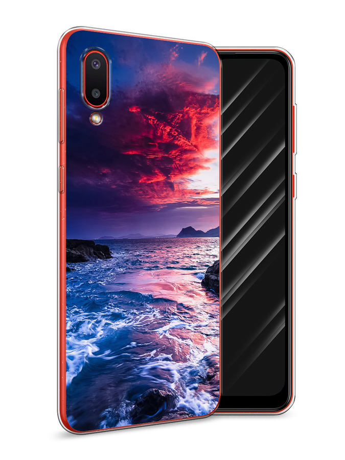 

Чехол Awog на Samsung Galaxy A02 / Самсунг A02 "Волны 1", Разноцветный, 2102550-4