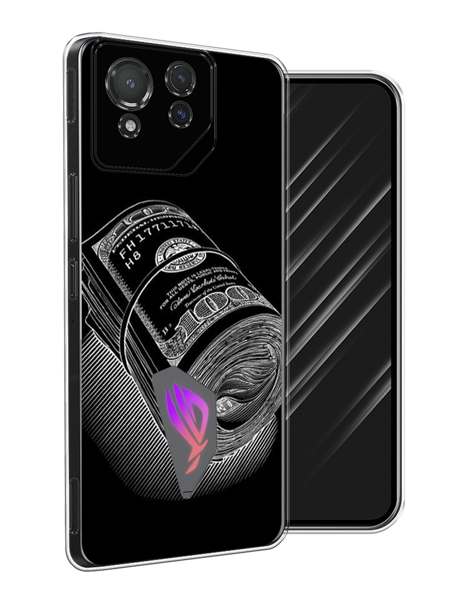 

Чехол Awog на Asus ROG Phone 8 "Кубышка денег", Черный;серебристый, 45150-1