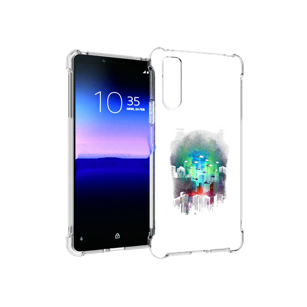 

Чехол MyPads Tocco для Sony Xperia 10 II город в свечении (PT158941.227.296), Прозрачный, Tocco