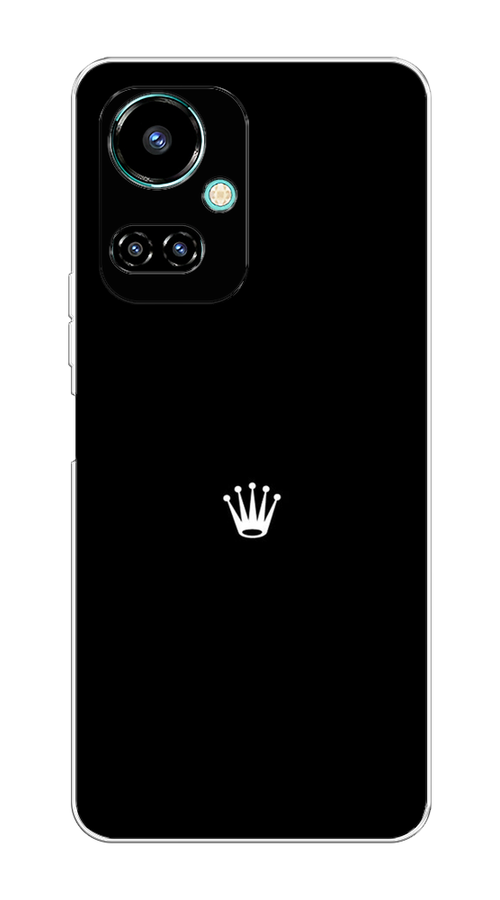 

Чехол Awog на Tecno Camon 19/19 Pro 4G "Белая корона на черном фоне", Разноцветный, 302250-7