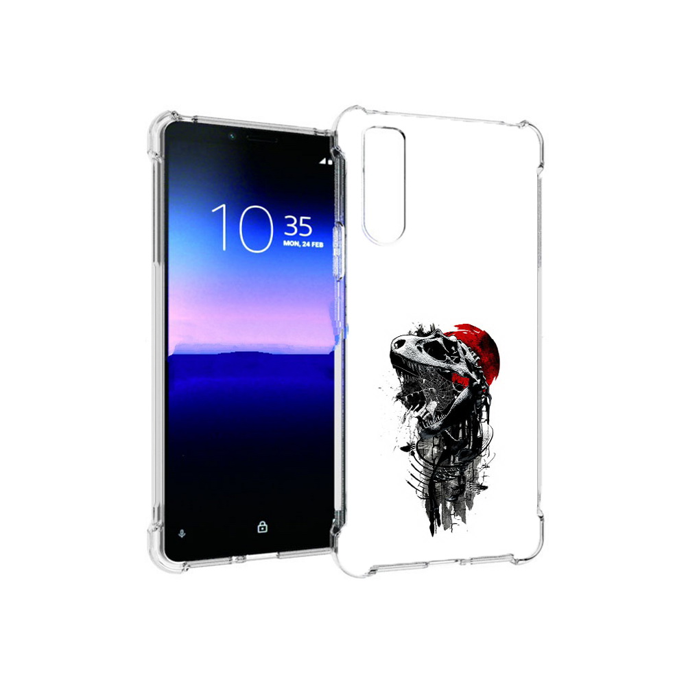 

Чехол MyPads Tocco для Sony Xperia 10 II вымерший динозавр (PT158941.227.284), Прозрачный, Tocco