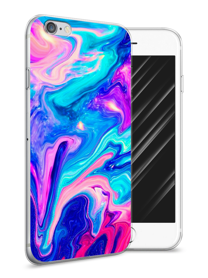 

Чехол Awog на Apple iPhone 6S / Айфон 6S "Потеки краски", Разноцветный, 0104S50-10