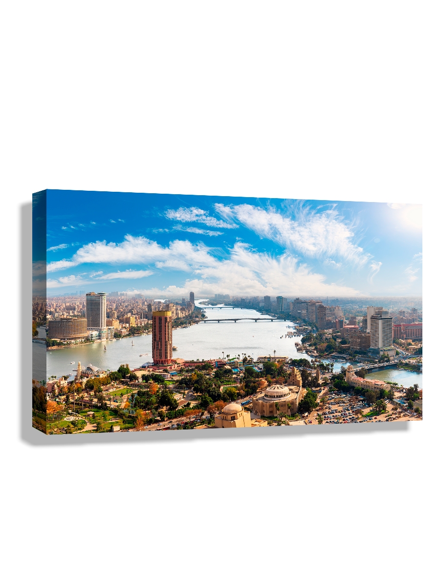 

Картина DRABS 50x30 см на холсте Вид на центр Каира с высоты