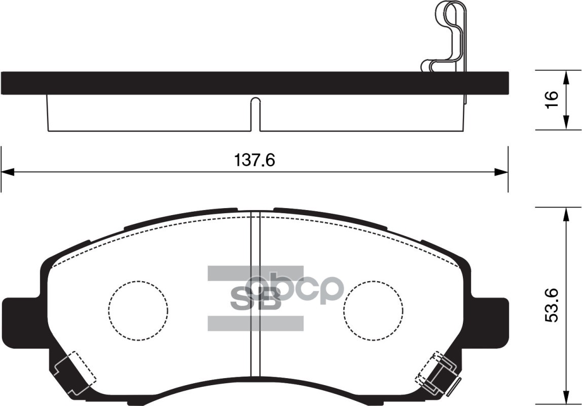 

Тормозные колодки Sangsin brake передние SP1228