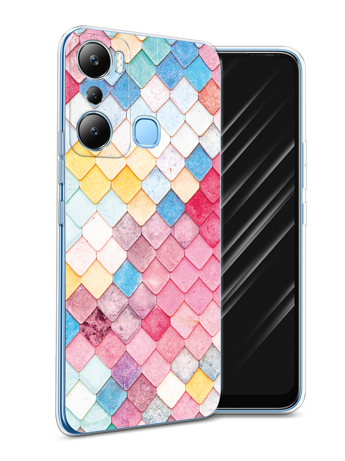 

Чехол Awog на Infinix HOT 20i "Нежные ромбики", Красный, 3102950-4