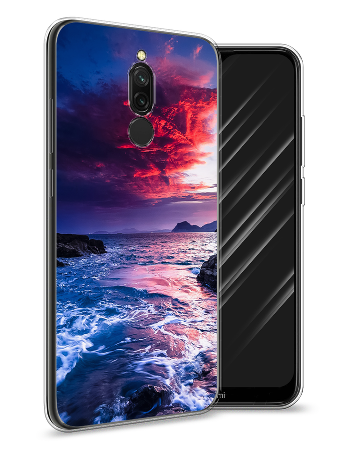 

Чехол Awog на Xiaomi Redmi 8 "Волны 1", Разноцветный, 37150-4