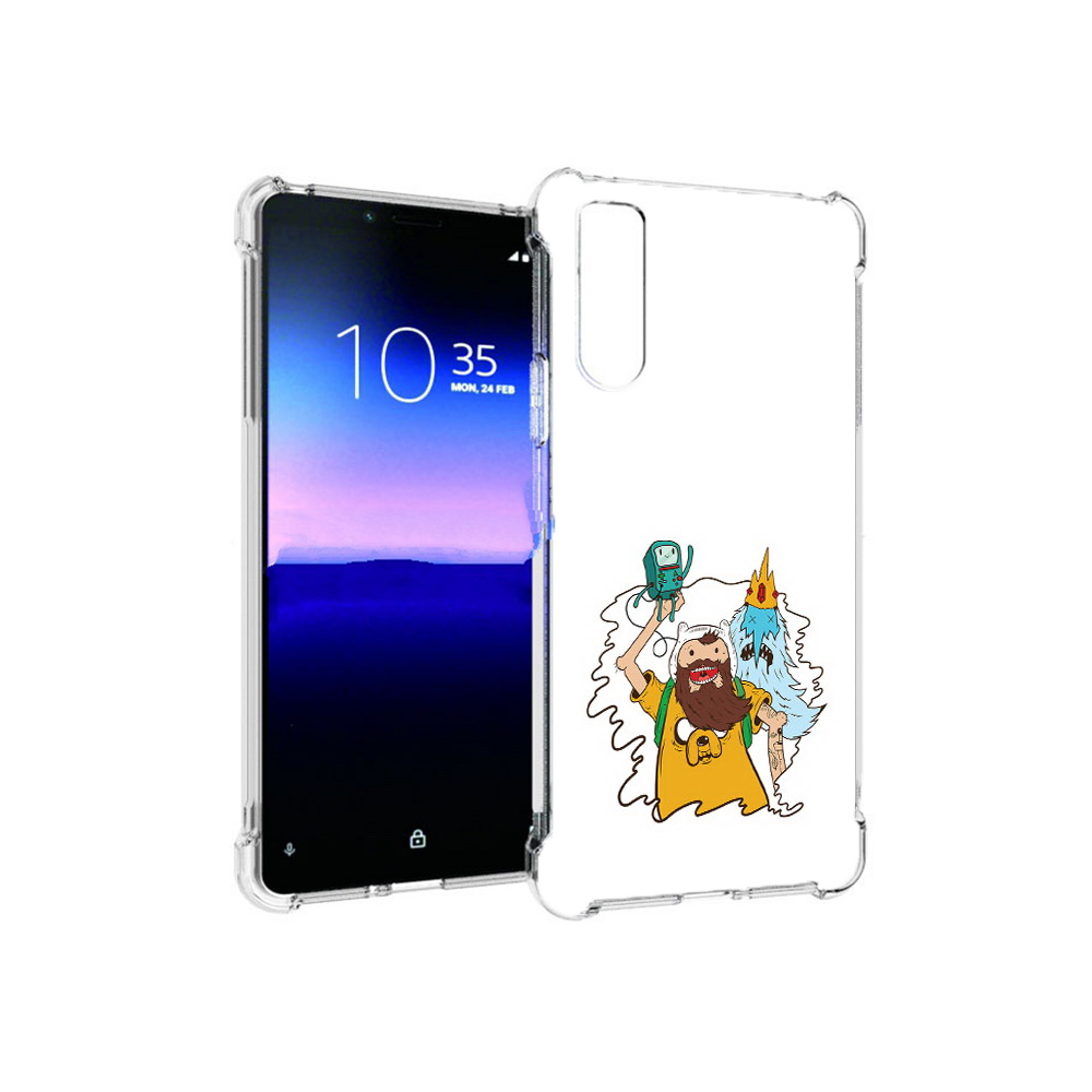 

Чехол MyPads Tocco для Sony Xperia 10 II время приключений старый Финн (PT158941.227.279), Прозрачный, Tocco