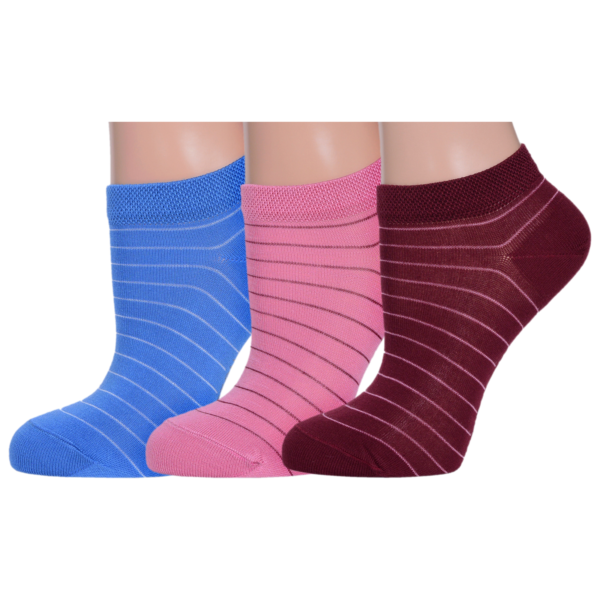 

Комплект носков женских Grinston socks 3-15D34 разноцветных 25, Синий;розовый;бордовый, 3-15D34