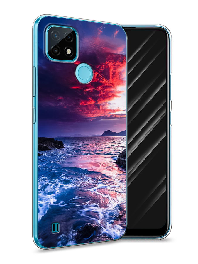 

Чехол Awog на Realme C21 "Волны 1", Разноцветный, 254950-4