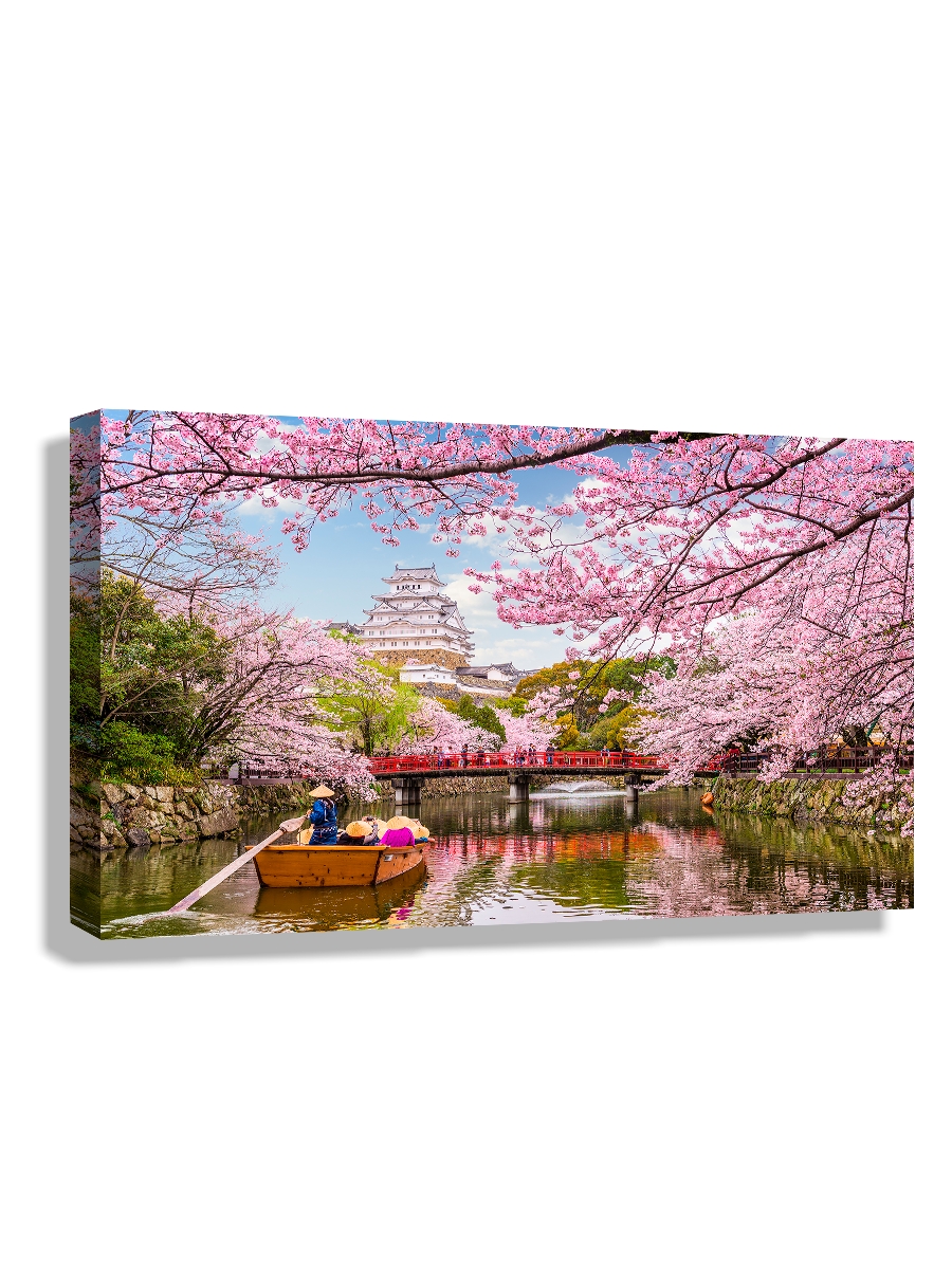 

Картина DRABS 50x30 см на холсте В замке Химедзи весной Химедзи Япония