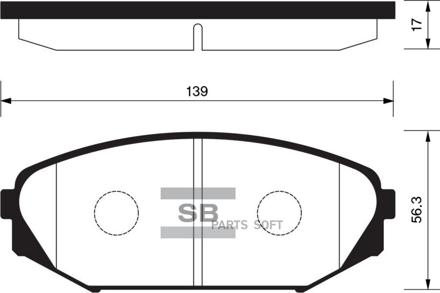 

Тормозные колодки Sangsin brake передние SP1271