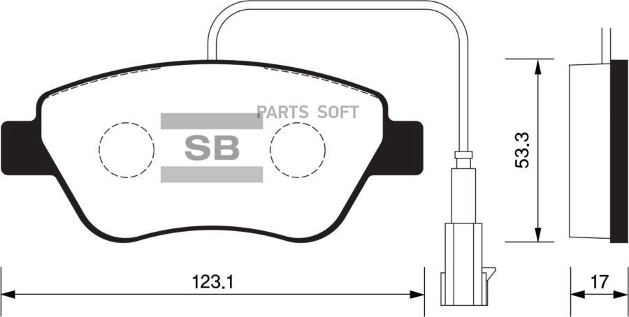 

Тормозные колодки Sangsin brake передние SP1201