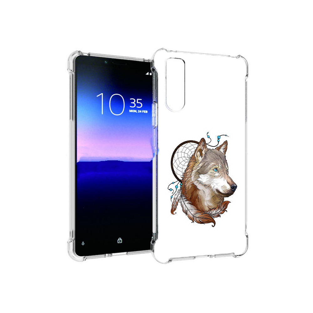 

Чехол MyPads Tocco для Sony Xperia 10 II волк и ловец снов (PT158941.227.269), Прозрачный, Tocco