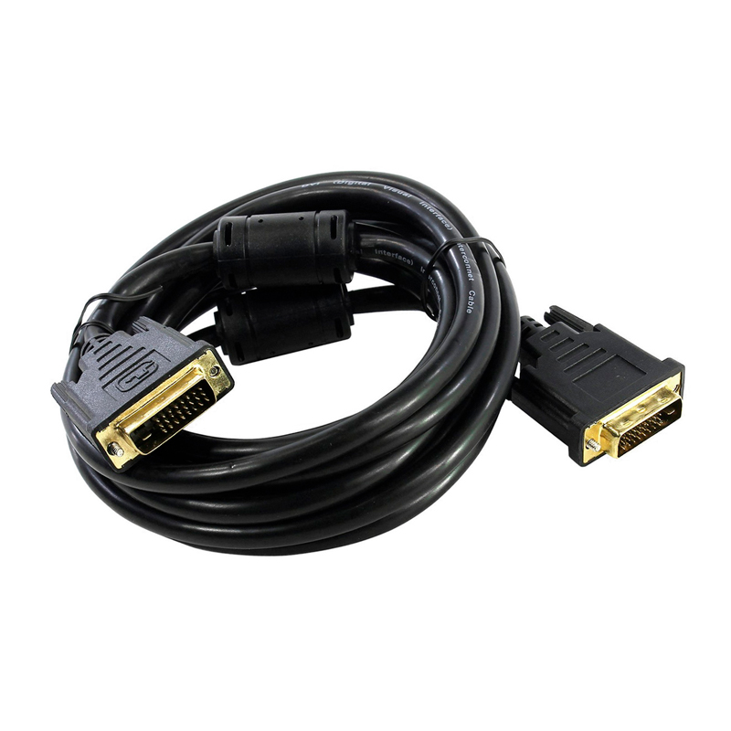 фото Кабель dvi-d dual link 5bites "apc-096-020", позолоченные контакты с ферр. кольцами (2,0м)