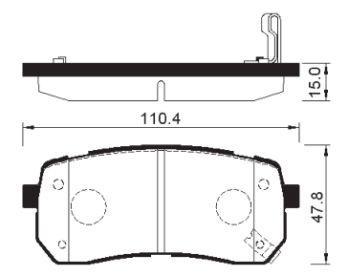 

Тормозные колодки Sangsin brake задние SP1192