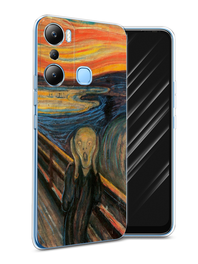 

Чехол Awog на Infinix HOT 20i "Крик", Оранжевый;синий;серый, 3102950-9