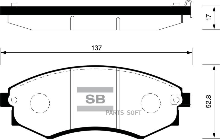 

Тормозные колодки Sangsin brake передние SP1048