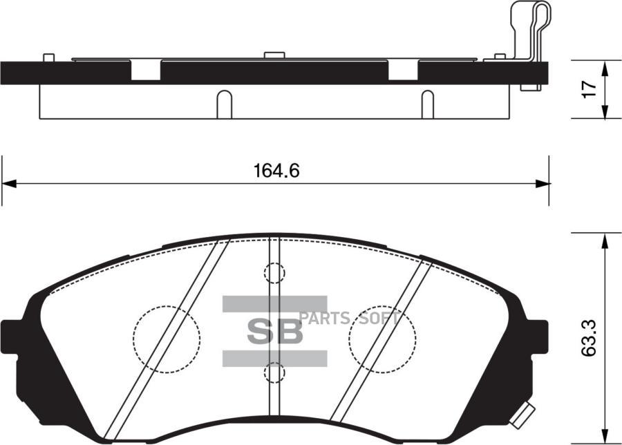 

Тормозные колодки Sangsin brake передние SP1238