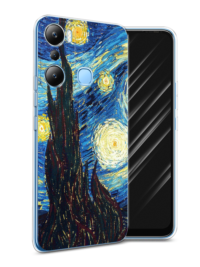 

Чехол Awog на Infinix HOT 20i "Ван Гог Звездная ночь", Желтый, 3102950-9