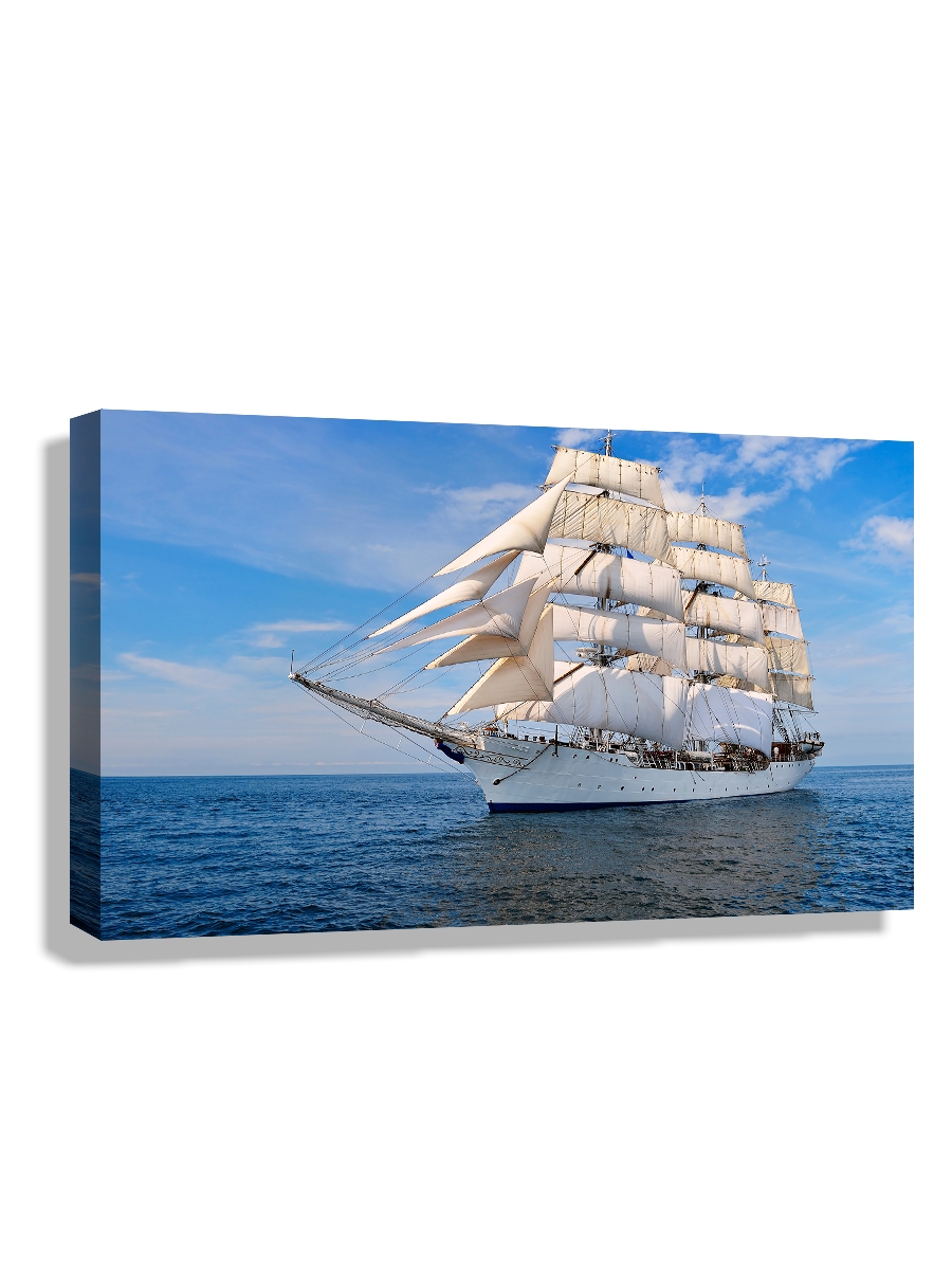 

Картина DRABS 50x30 см на холсте Высокий корабль под парусом