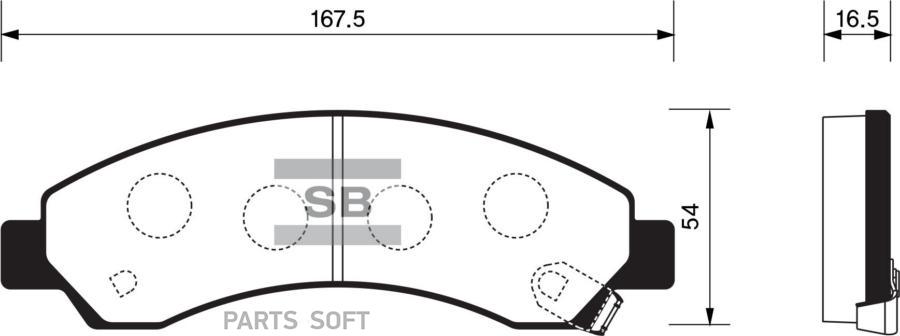 

Тормозные колодки Sangsin brake передние SP2088