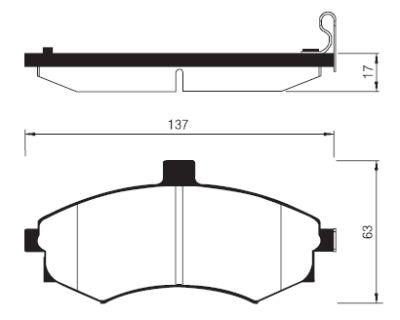 

Тормозные колодки Sangsin brake передние SP1152