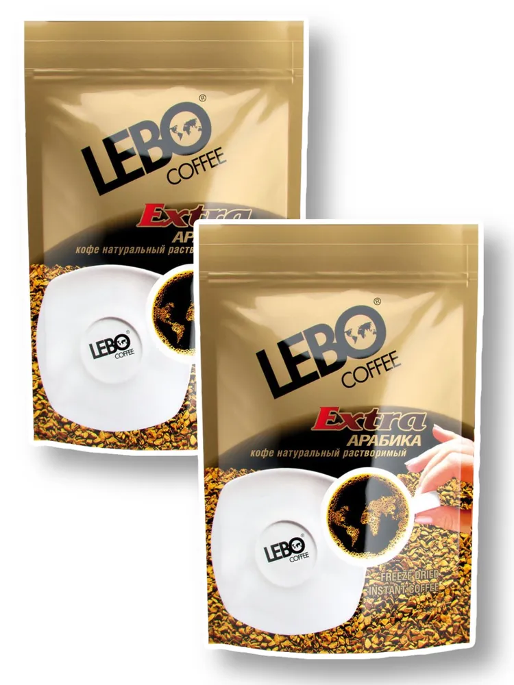 

Кофе растворимый Lebo Extra, 100 г х 2 шт, экстра