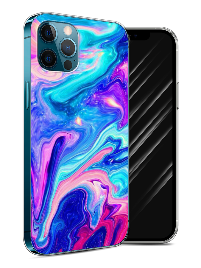 

Чехол Awog на Apple iPhone 12 Pro / Айфон 12 Pro "Потеки краски", Разноцветный, 12850-10