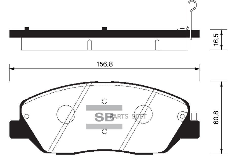 

Тормозные колодки Sangsin brake передние SP1194