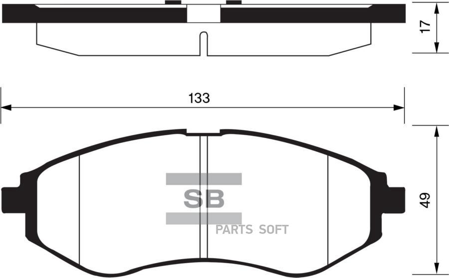 

Тормозные колодки Sangsin brake передние SP1158