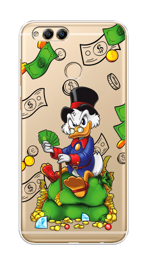 

Чехол на Honor 7X 2017 "Scrooge Richness", Черный;синий;зеленый, 63750-1