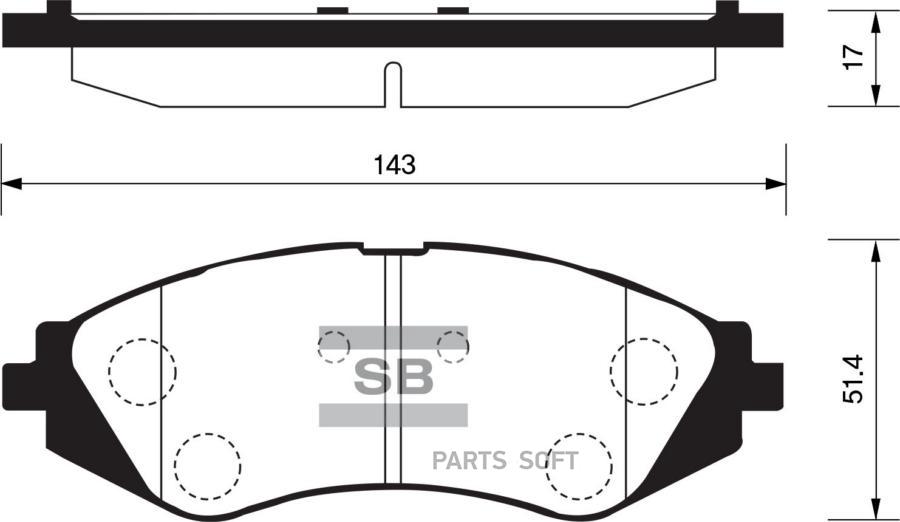 

Тормозные колодки Sangsin brake передние SP1159