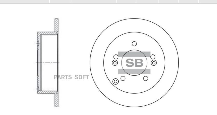 

Диск тормозной задний SANGSIN BRAKE SD1024