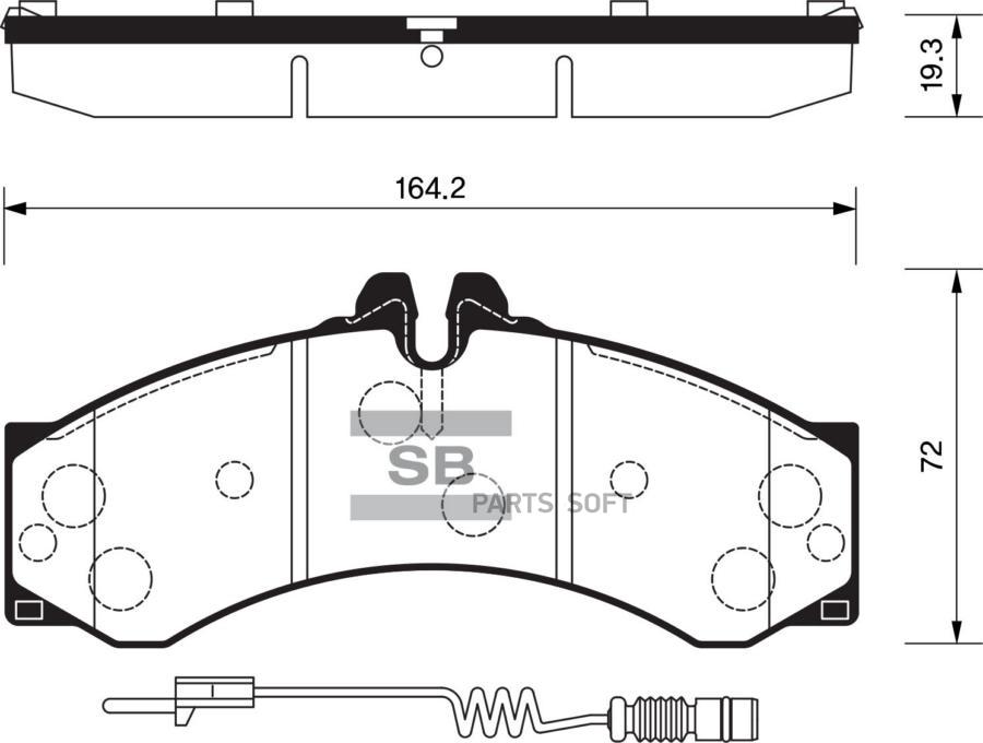 

Тормозные колодки Sangsin brake передние SP1277