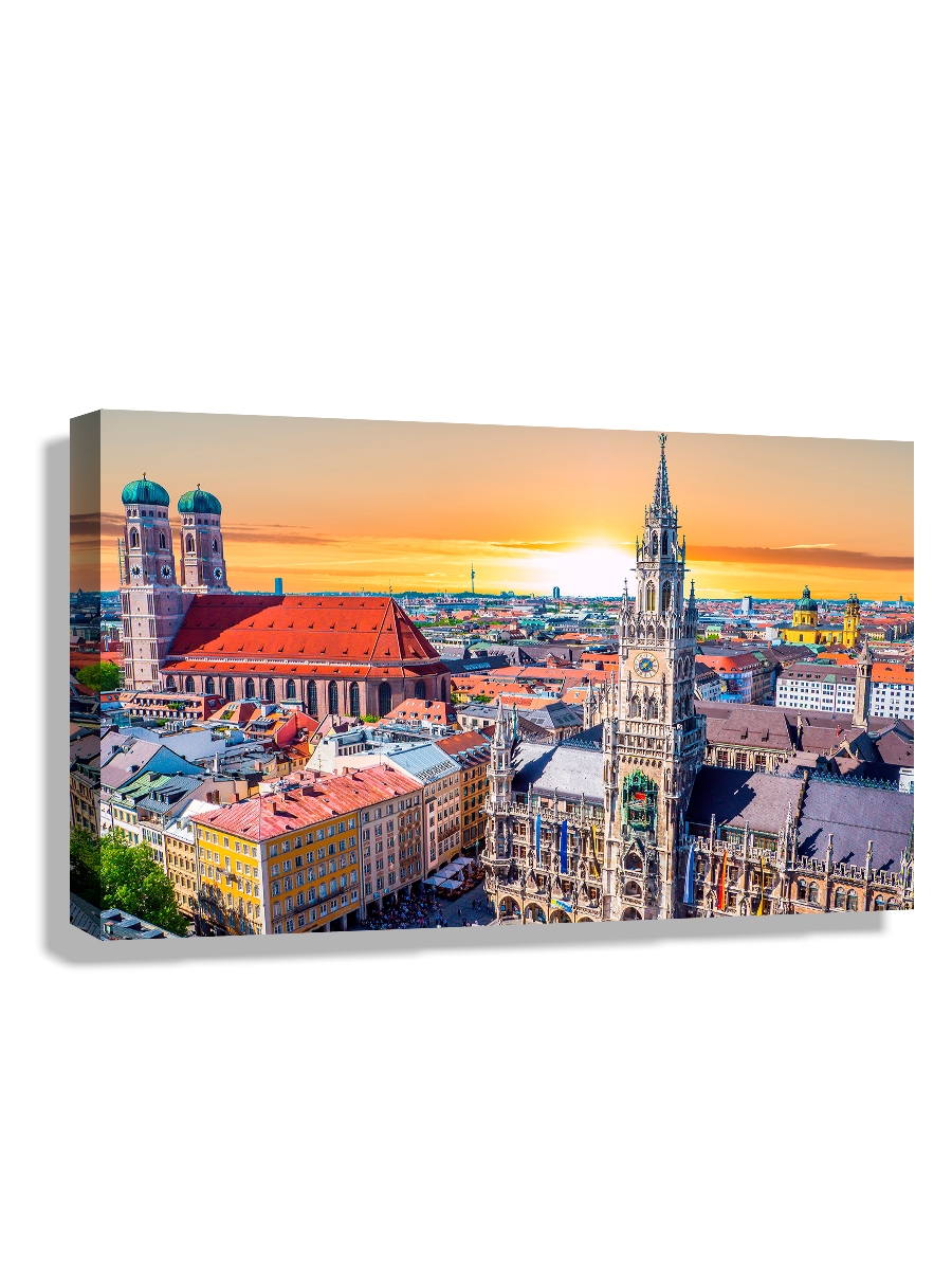 

Картина DRABS 50x30 см на холсте Закат в Мюнхене Бавария германия