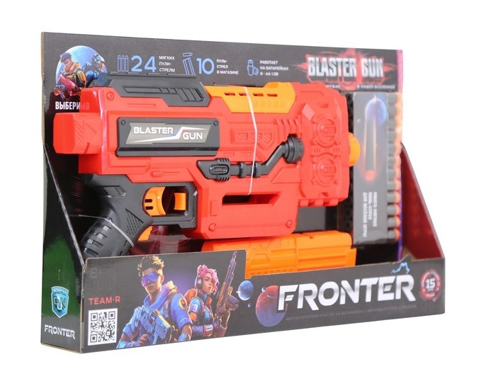 Бластер BLASTER GUN Fronter со стрелами на бат. B1518468