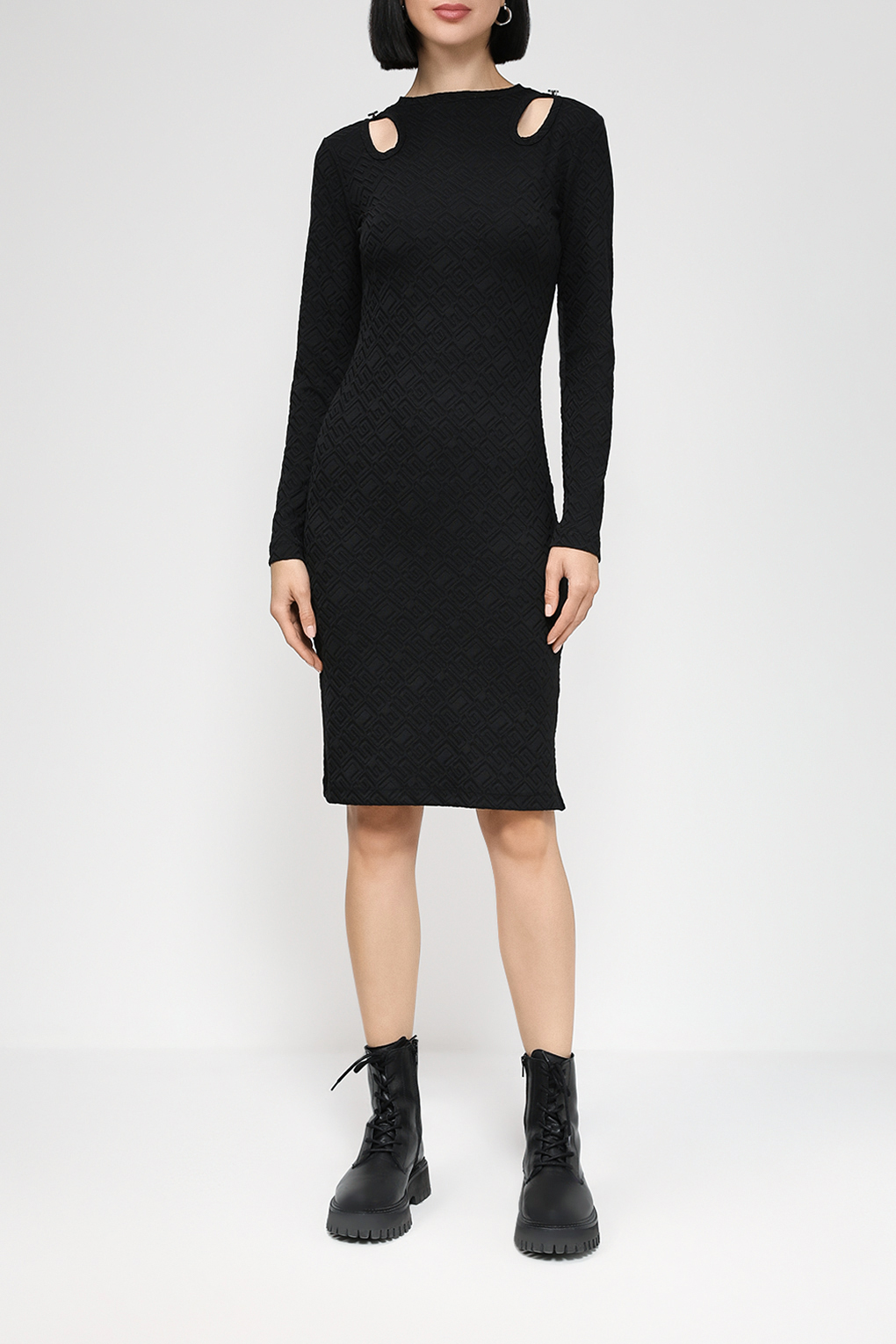 

Платье женское Guess W3BK74 KBYN0 черное XS, Черный, W3BK74 KBYN0