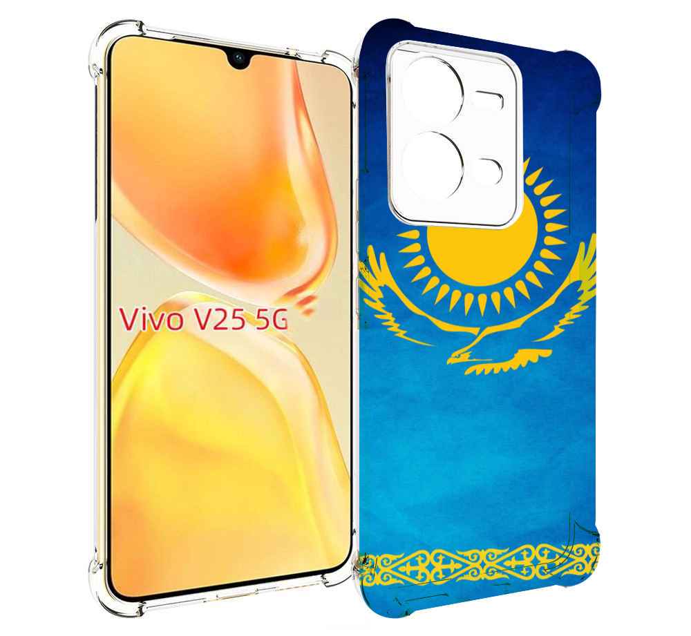 

Чехол MyPads герб и флаг казахстана для Vivo V25 5G / V25e, Прозрачный, Tocco