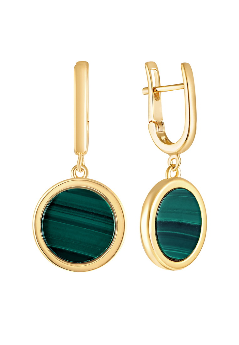 

Серьги подвески из серебра с малахитом Kari Jewelry СЛ-2055, СЛ-2055