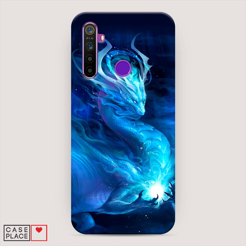 

Пластиковый чехол "Лунный дракон" на Realme 5, 251520-1