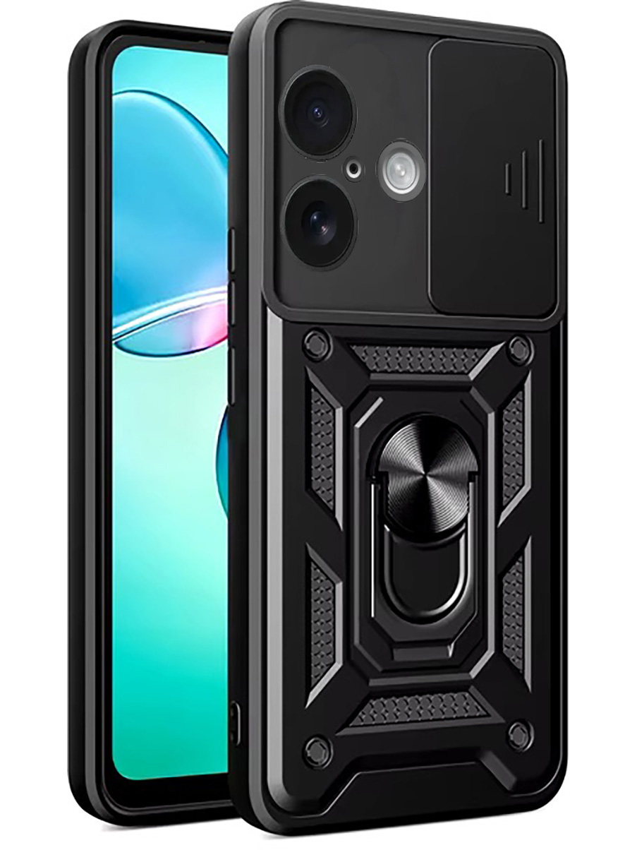 

Противоударный чехол на Apple iPhone 16 с защитой камеры черный, 785196513