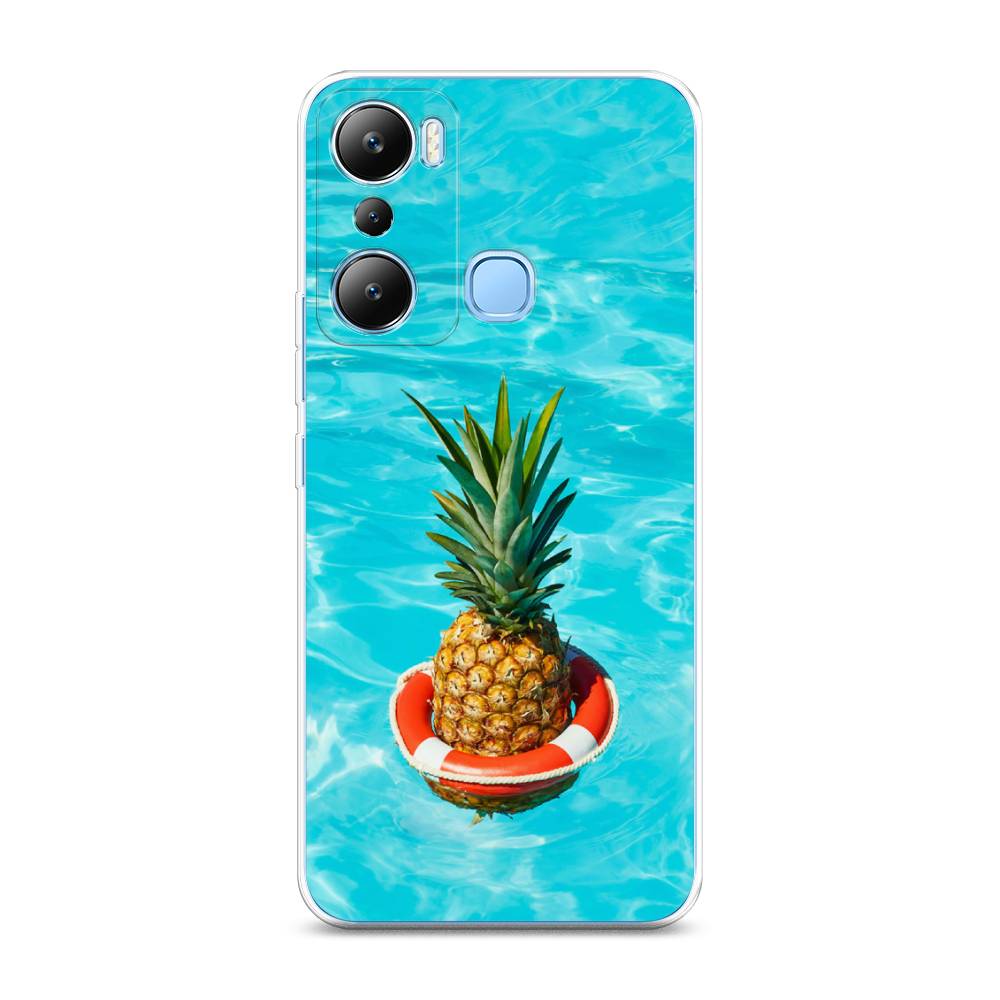 

Чехол Awog на Infinix HOT 20i "Ананас в бассейне", Голубой, 3102950-10