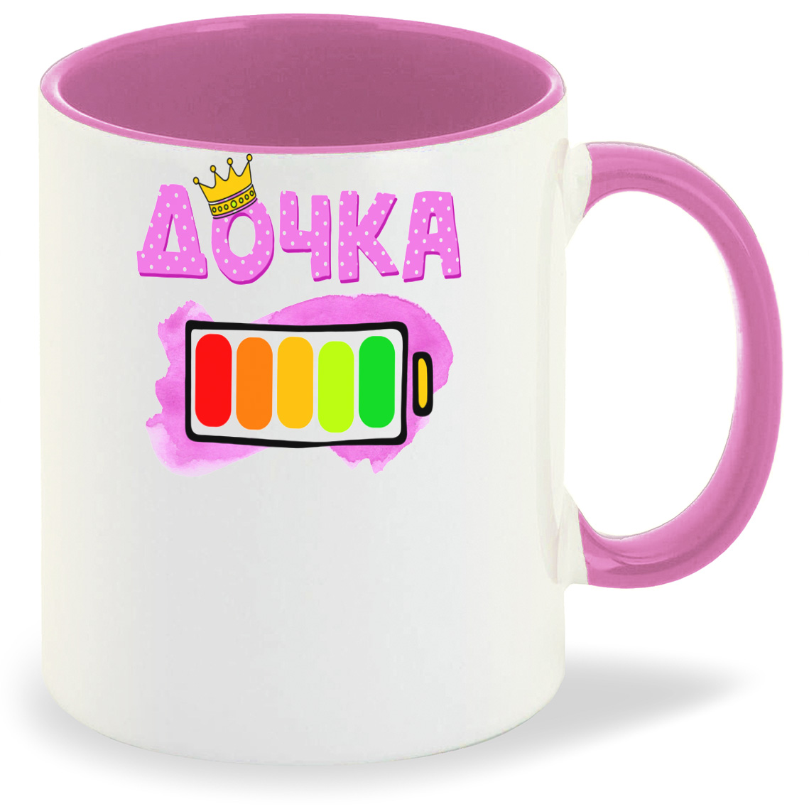 

Кружка CoolPodarok Дочка батарейка, Дочка батарейка