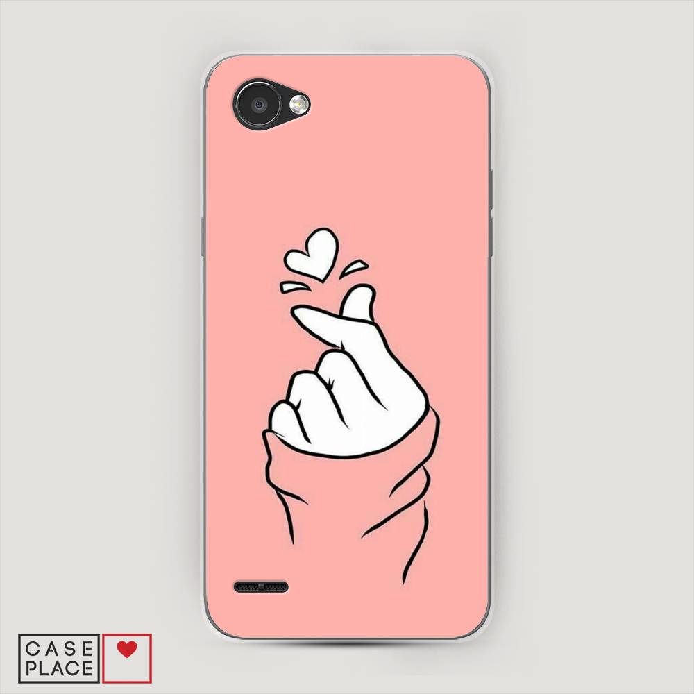

Чехол Awog на LG Q6 "Любовь-щелк", Оранжевый, 83150-7